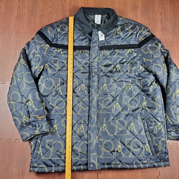 Disney Black and Gold Puffer Jacket - Picture 4 of 16